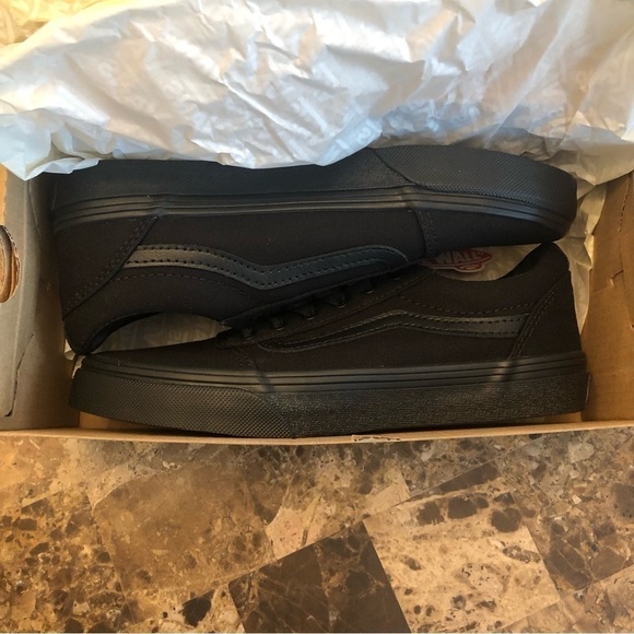 Vans Canvas black shoes sneakers, kids size 3.5. Brand new with box - Picture 13 of 15